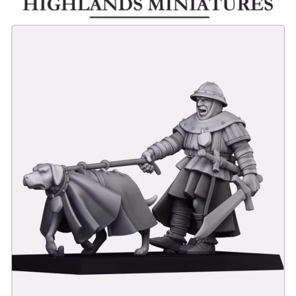 Man at arms with hunting dog - Gallia - 32mm/28mm